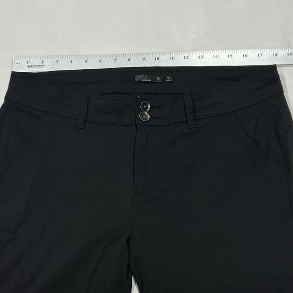 Prana‎ Pants Womens Black Chino Performance Roll Up Hiking Outdoor Sz 14 (36X31) - Picture 9 of 14